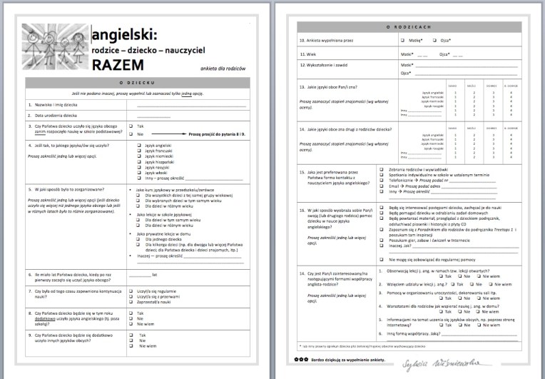 Welcome – Angielski w szkole i w domu