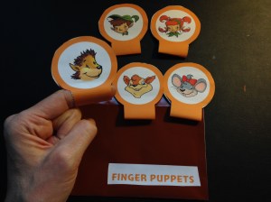 Pięć pierwszych pacynek na palce.