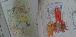 Hollly's umbrella - strona z zadaniem domowym