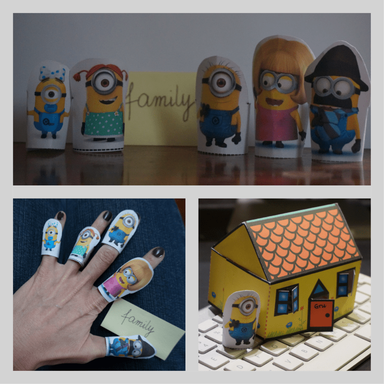 Minion Finger Family Puppets