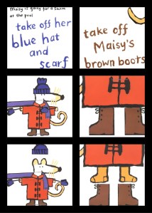 Maisy goes swimming pp2-4