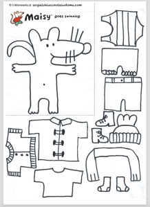 Maisy goes swimminhg_cut out