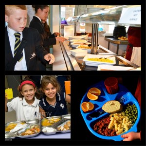 School canteen in UK