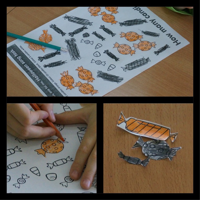 Halloween counting candies