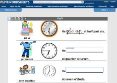 His day LIVEWORSHEET.